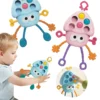 Montessori Toys: Baby Octopus Sensory Pull String Educational.