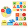 Montessori Toys: Wooden Shape and Color Matching Puzzle for Babies