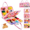 Montessori Toys: Travel Felt Activity Quiet Book for Kids Learning