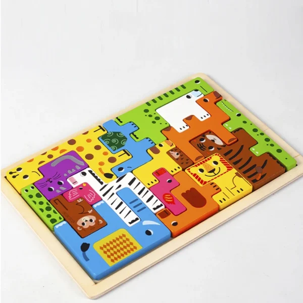 Montessori Toys: Wooden Animal Transportation Puzzle for Kids - Image 9