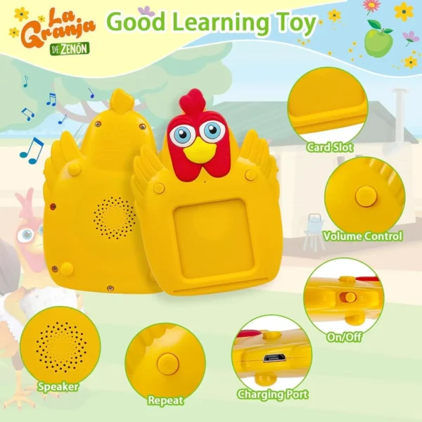 Montessori Toys: La Granja De Zenon Talking Flash Cards for Toddlers - Image 7