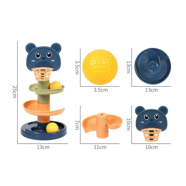 Montessori Toys: Rolling Ball Pile Tower for Baby Finger Skill Development - Image 7
