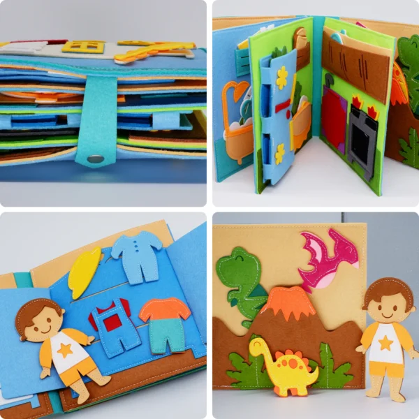 Montessori Toys: Toddler Busy Book for Early Educational Pretend Play - Image 5